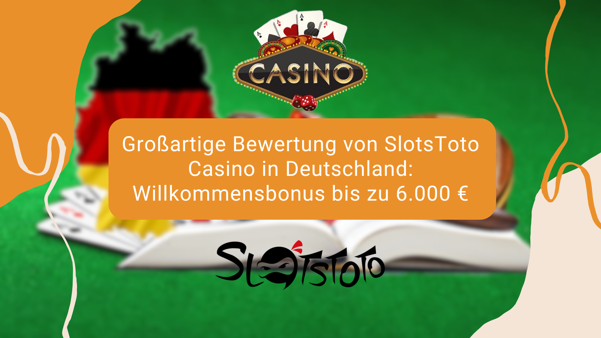 Großartige Bewertung von SlotsToto Casino in Deutschland: Willkommensbonus bis zu 6.000 €